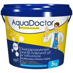 Дезинфектант 3 в 1 на основе хлора AquaDoctor MC-T 5 кг.